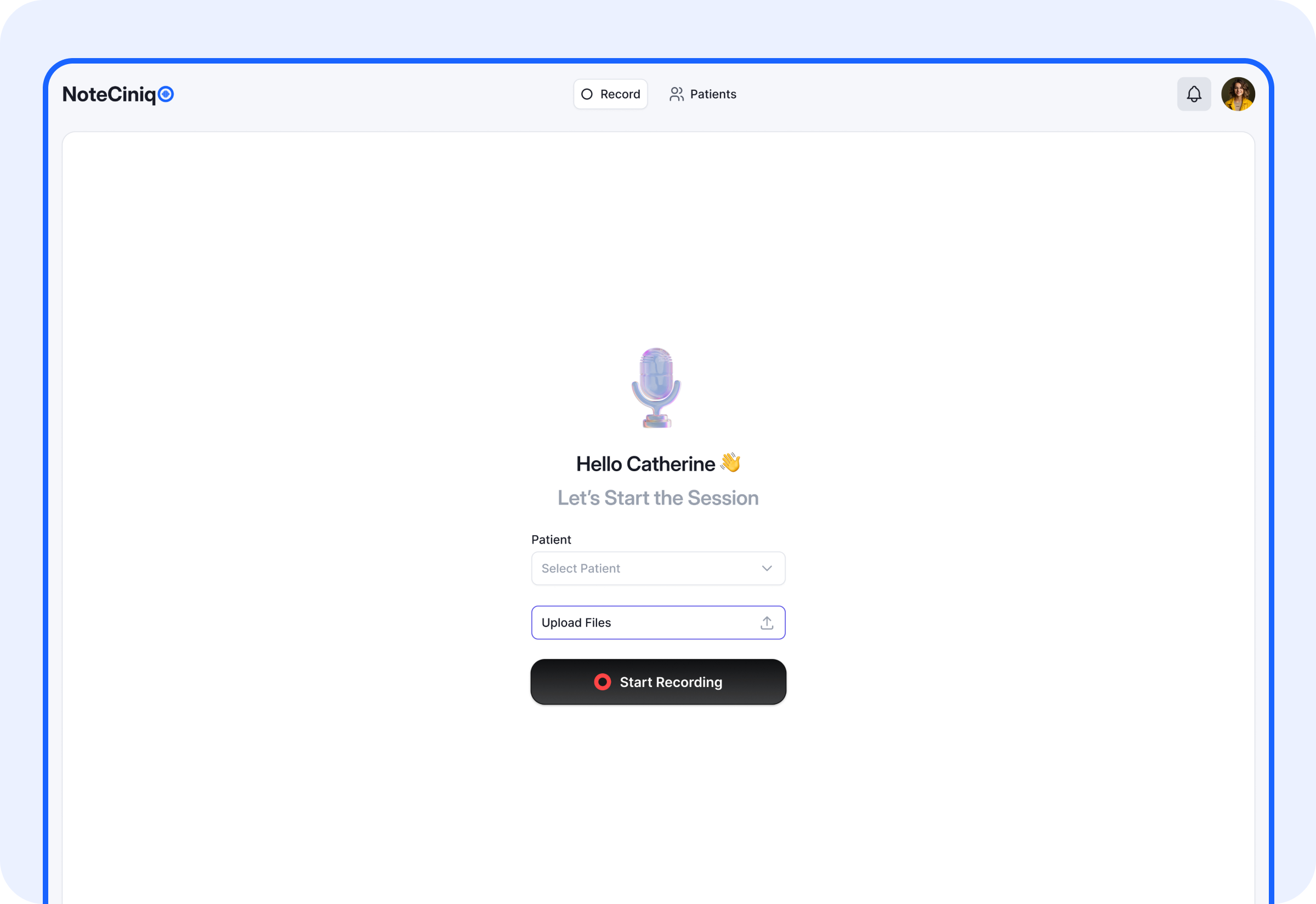 Ambient Recording & Secure File Upload