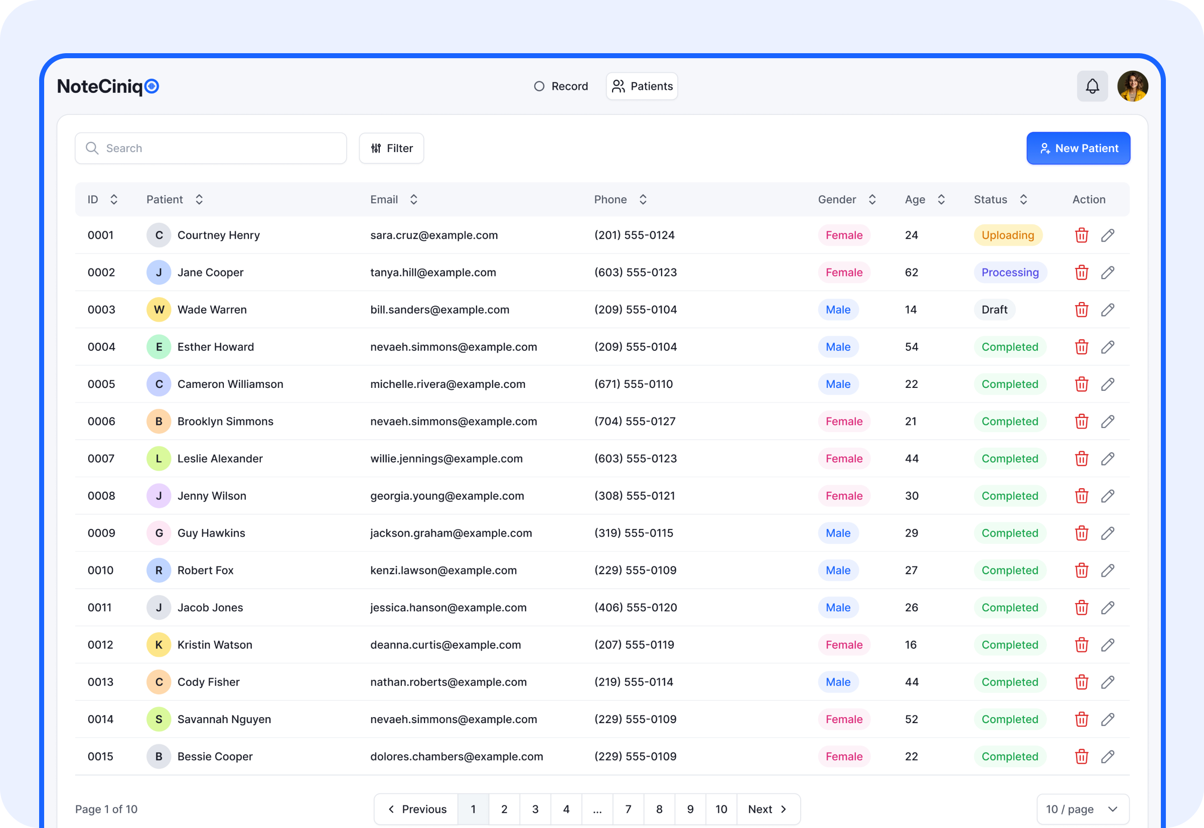Smart Patient Record Management
