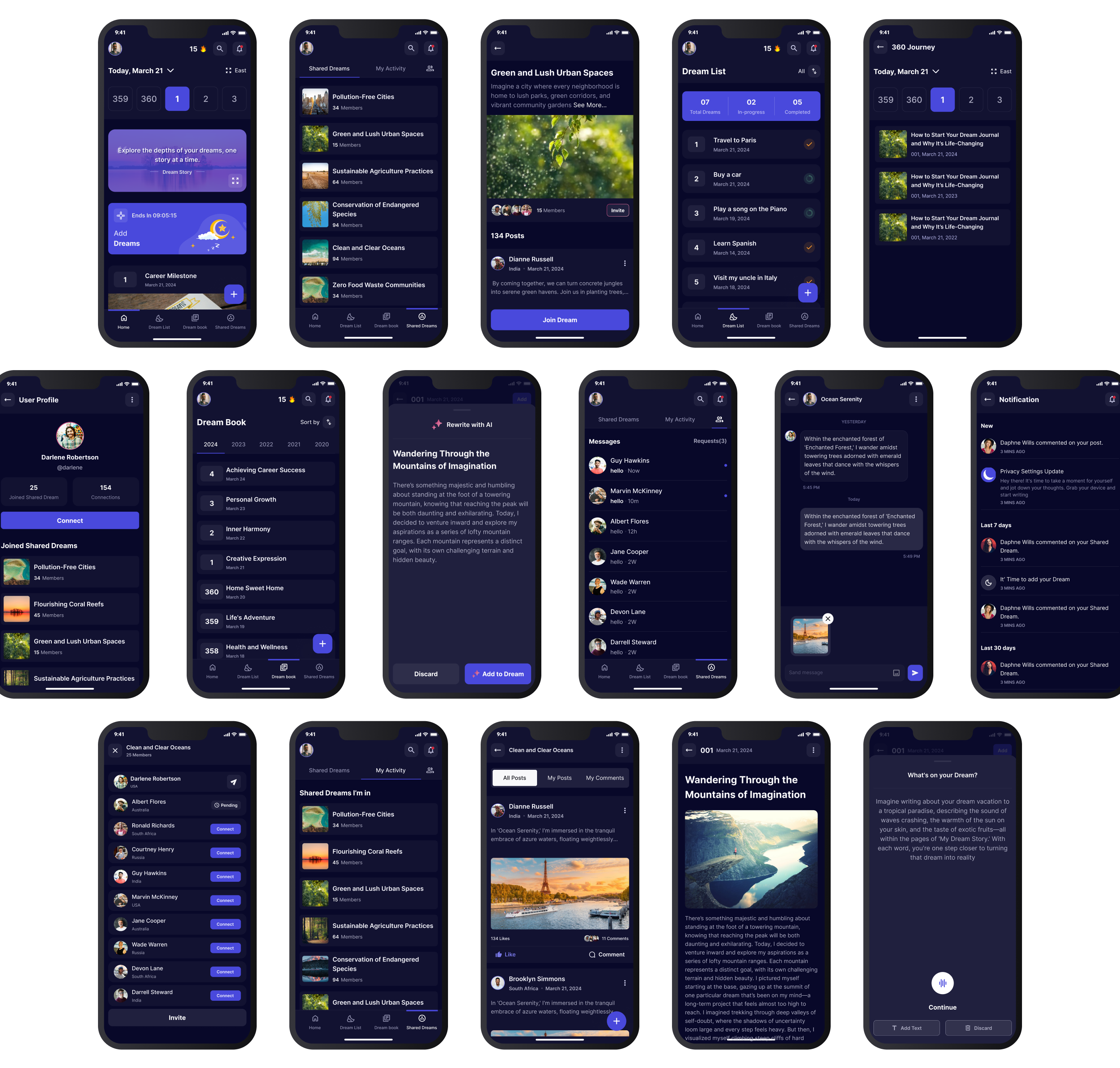 Dream Story App Screenshots