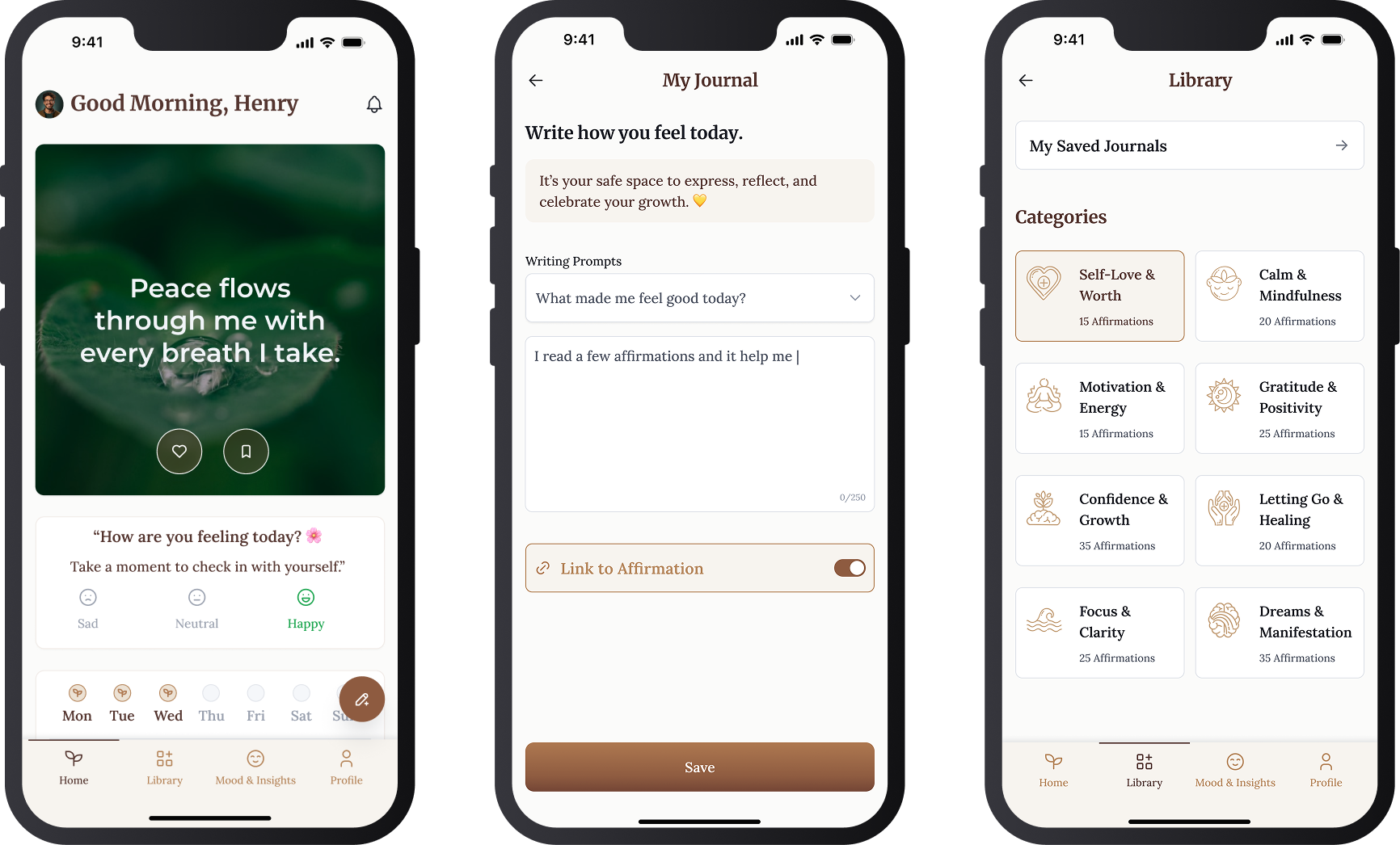 Daily Affirmation App Key Features