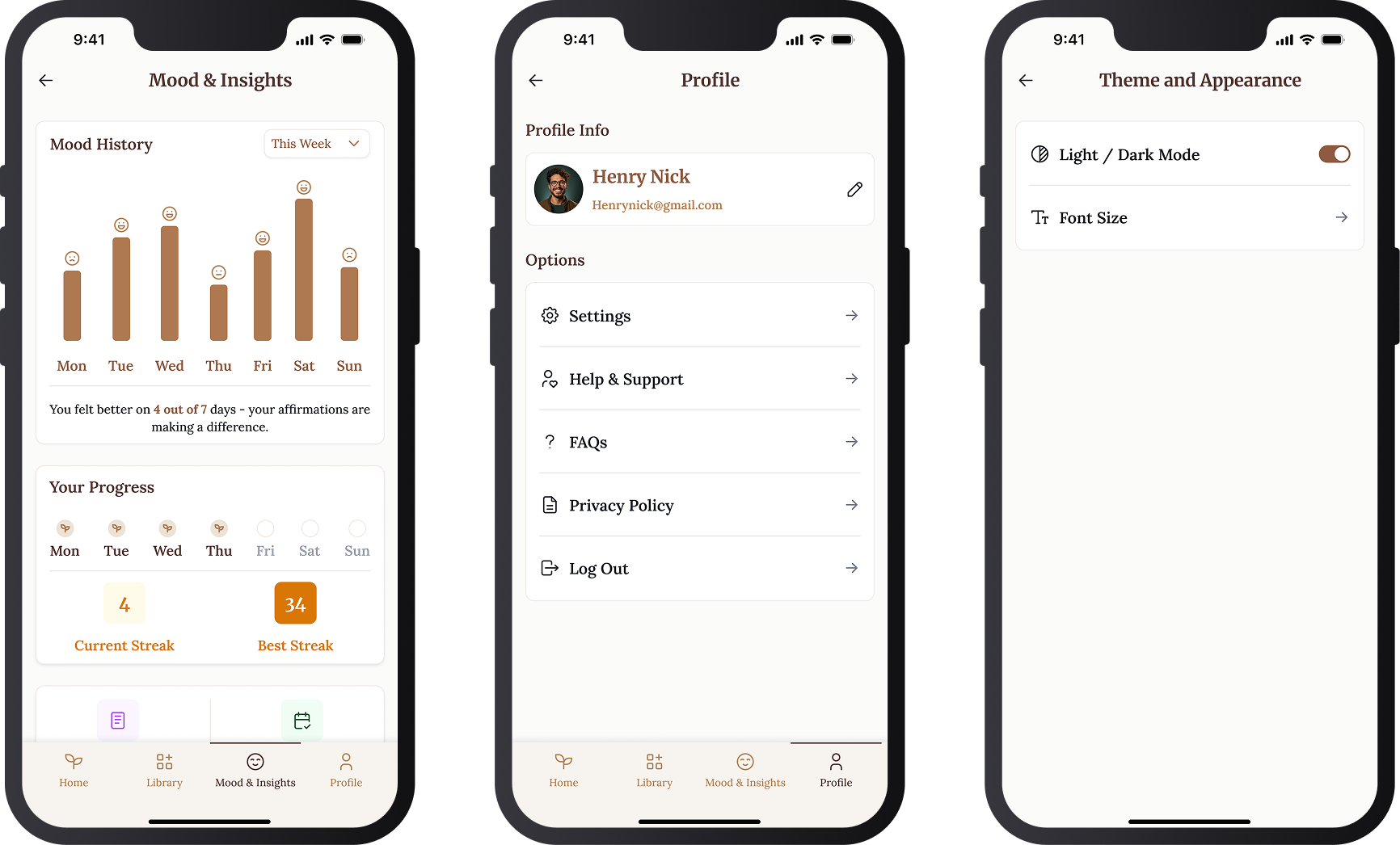 Daily Affirmation App Key Features