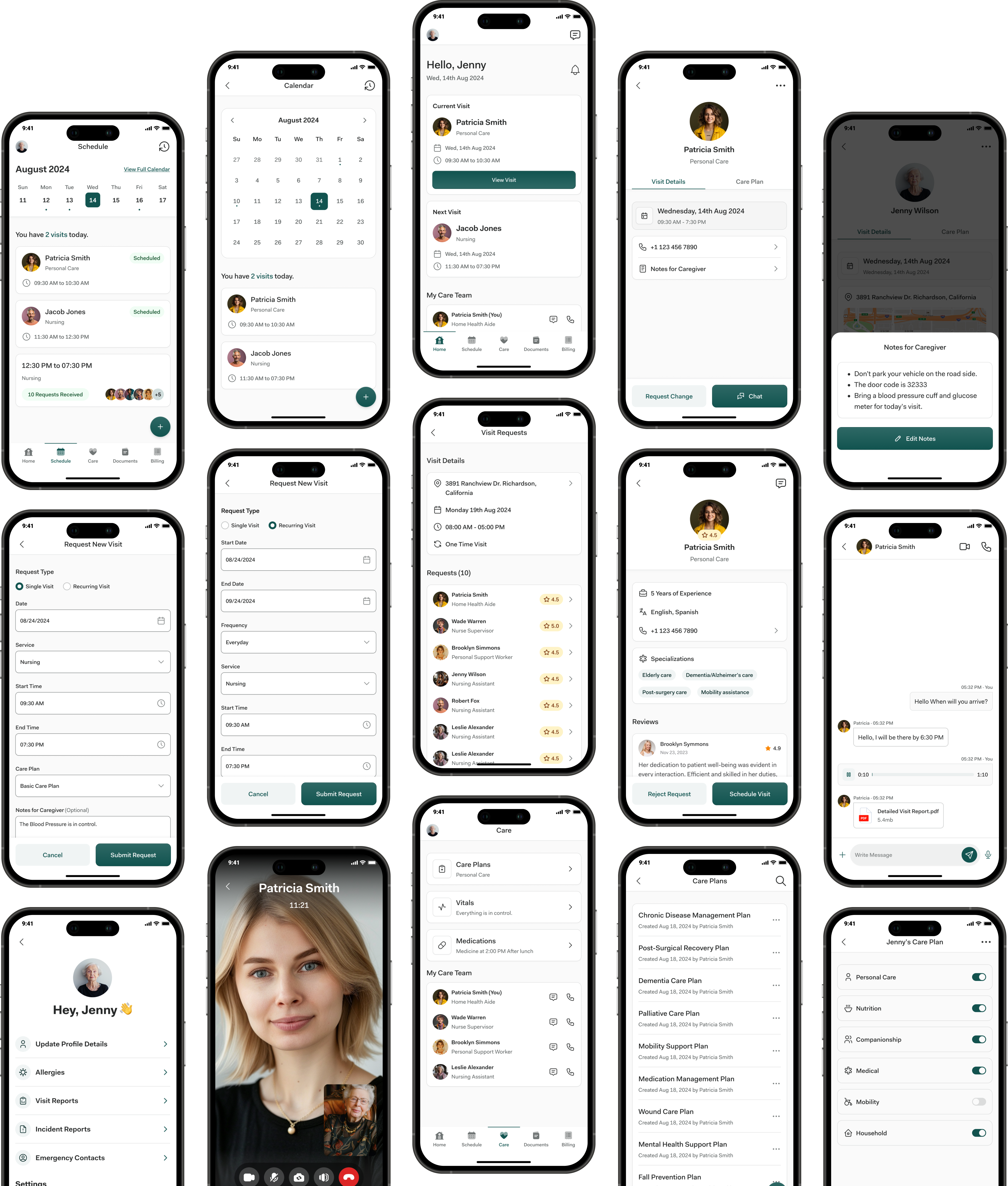 Senior Care App Screenshots