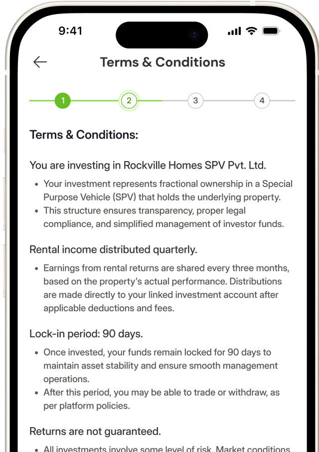 Review terms and SPV structure