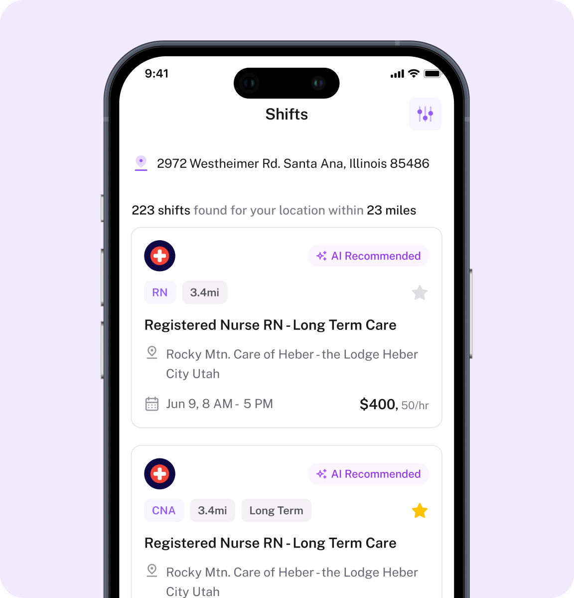 Nearby shift discovery