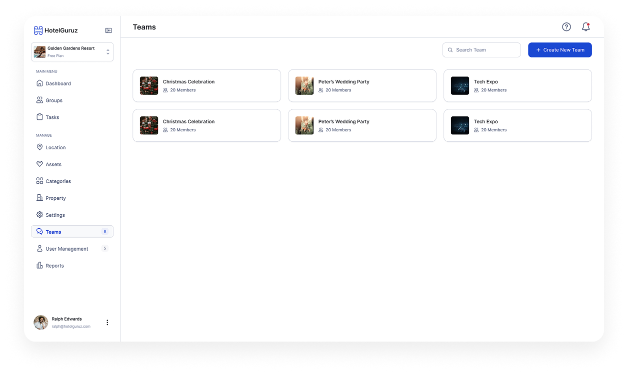 Teams & Role Management