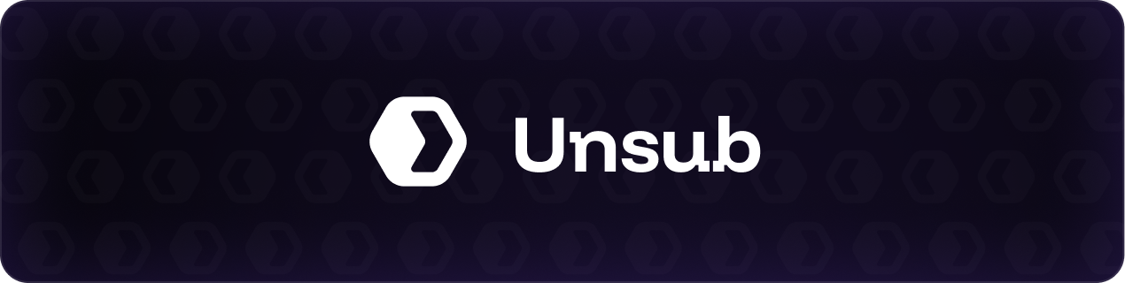 Unsub logo banner