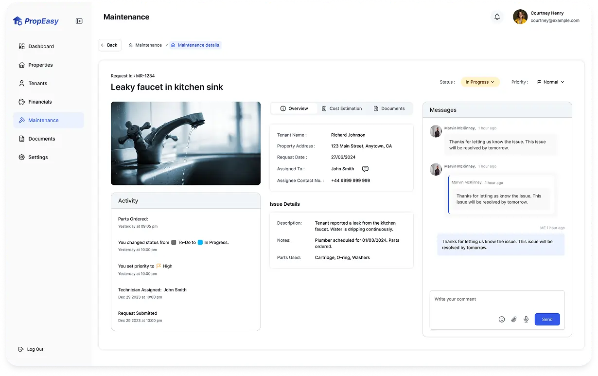 Maintenance for Real Estate