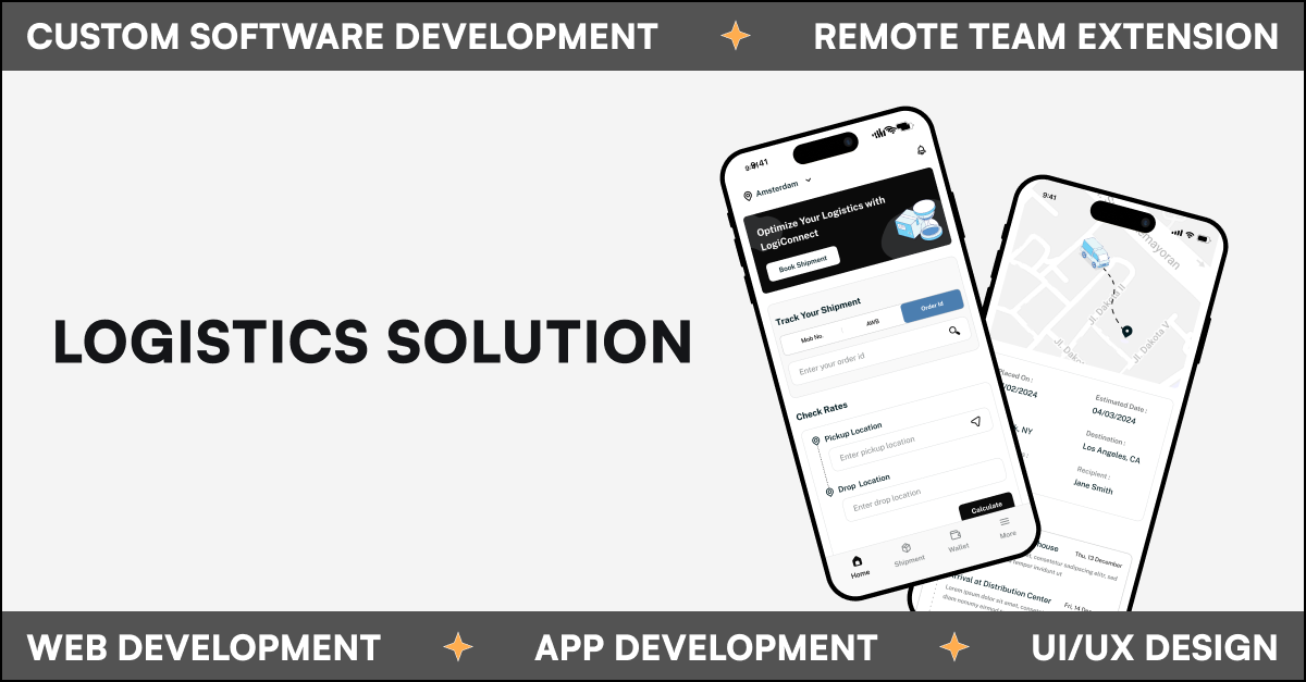 Supply Chain Management and logistics app Solution: SolGuruz