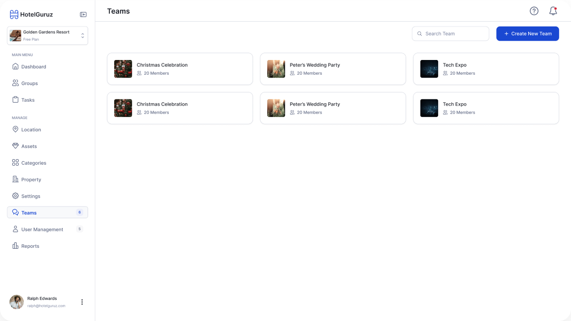 Teams & Role Management