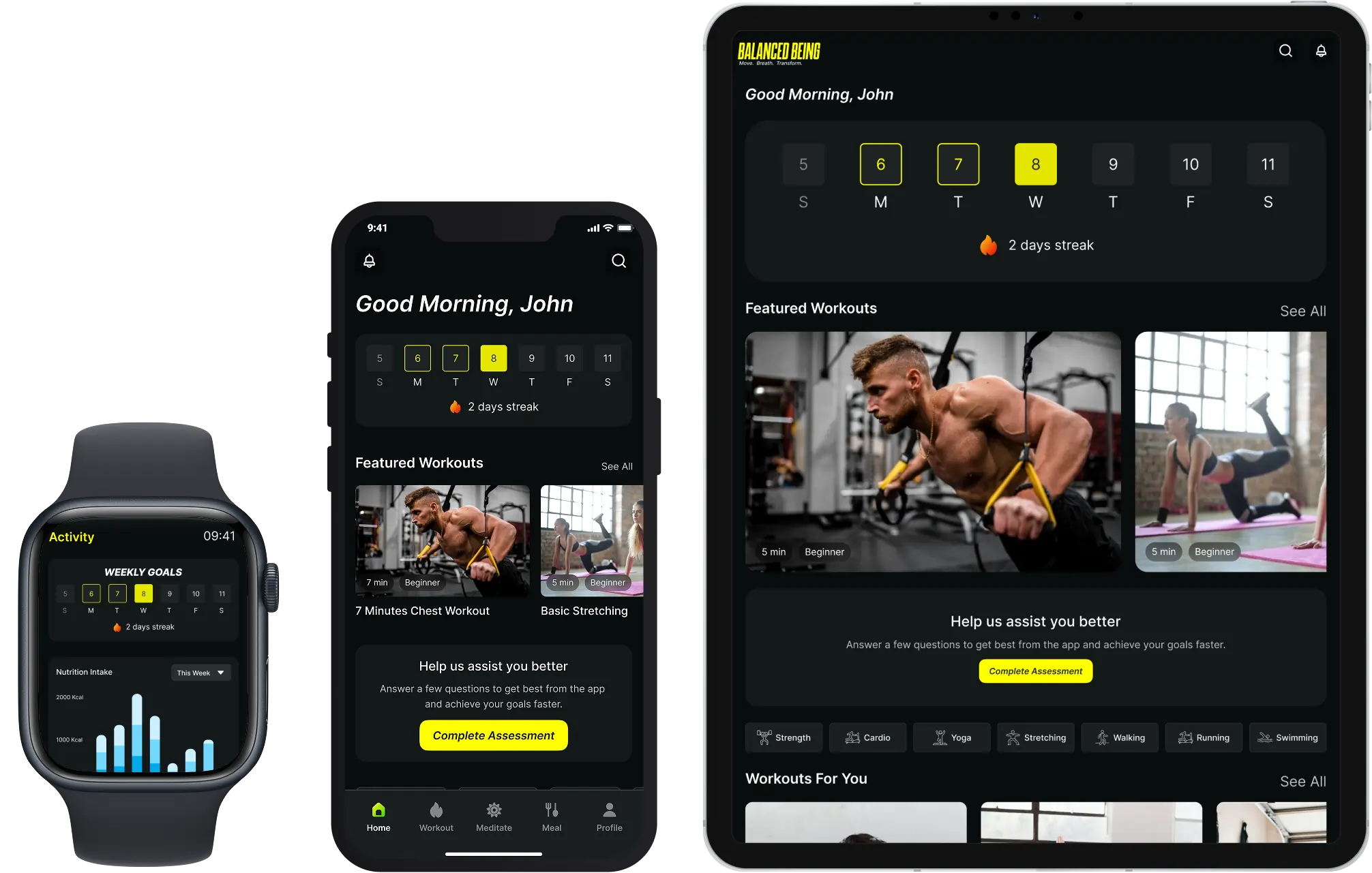 Fitness App Applications Testimonial Banner