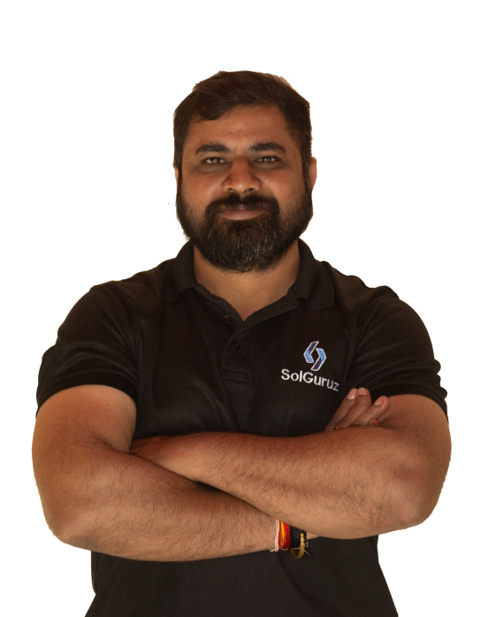 Satendra Bhadoria, COO and Co-Founder of SolGuruz - Orchestrating operational excellence and driving growth strategies.